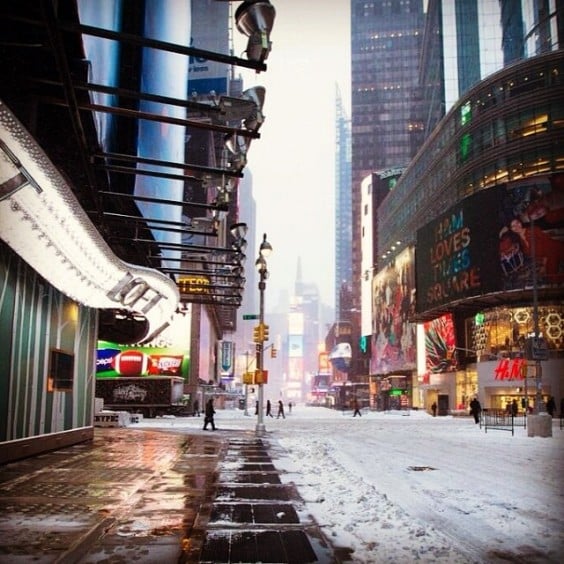 melhores fotos de nova iorque com neve