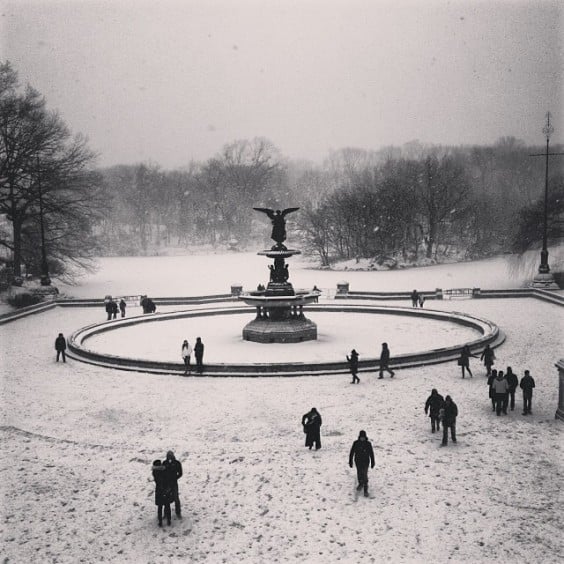 melhores imagens de nova iorque com neve