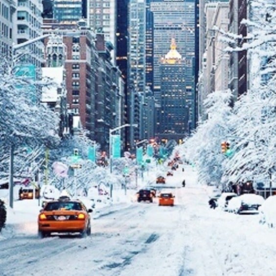 fotos de nova iorque com neve