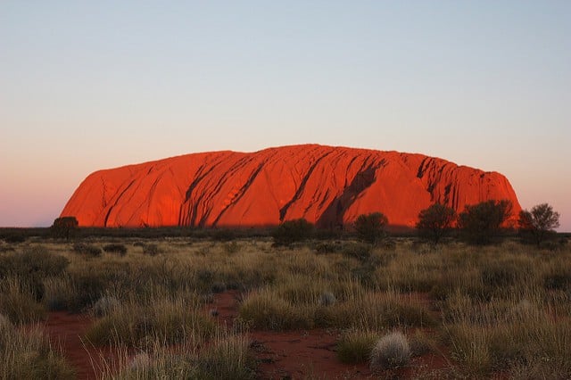 uluru sunset