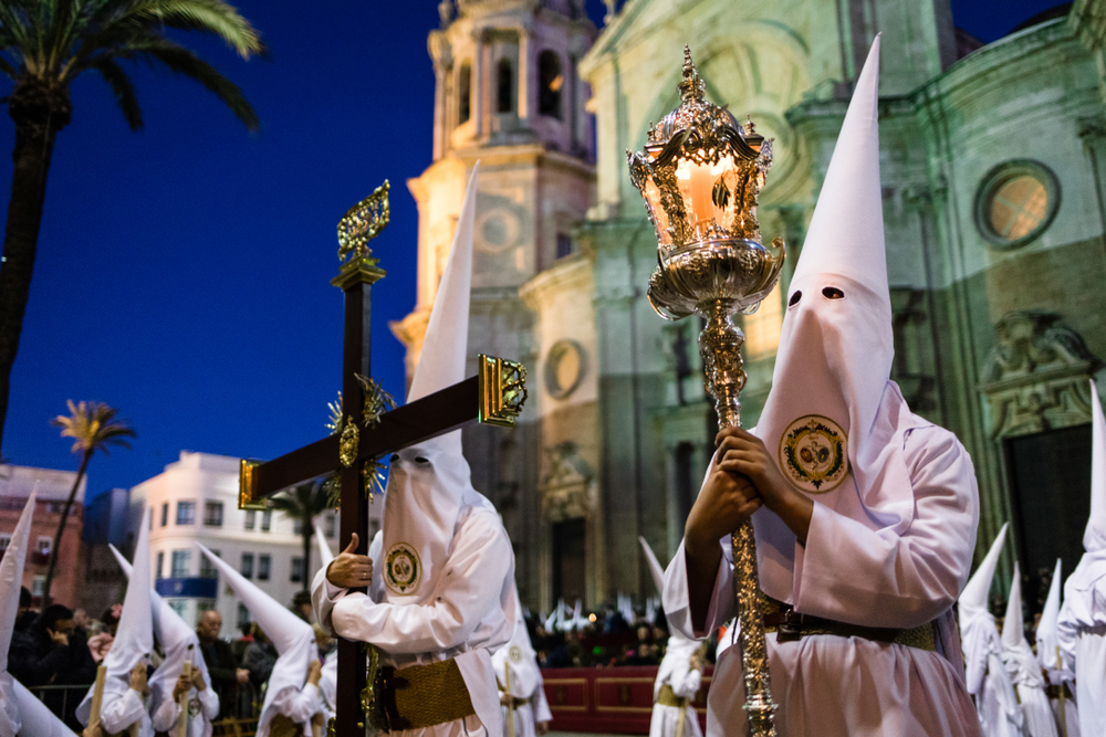 Procession Semana Santa à Cadiz Andalousie