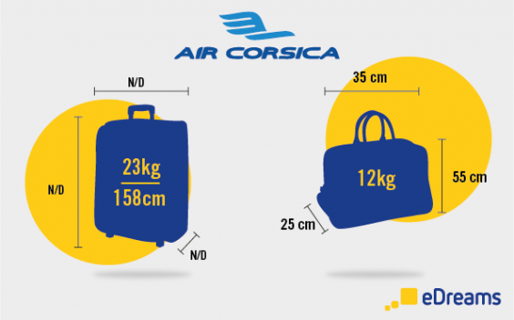 dimension et poids bagages air corsica