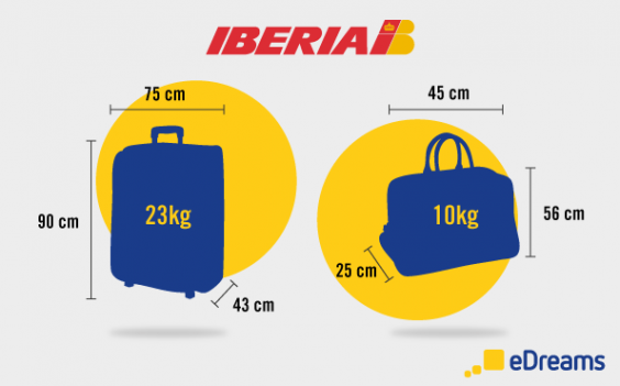dimensions poids bagages ibéria