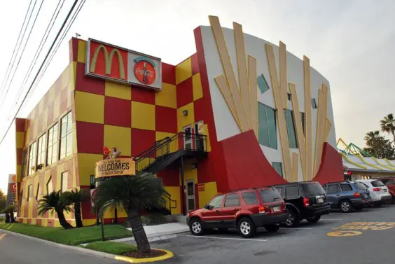 mcdonald's cornet de frittes géant, Orlando, floride, USA