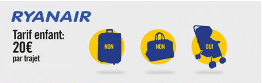 ryanair bagages enfants