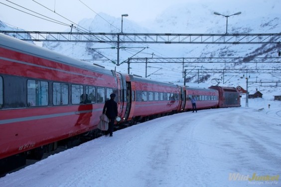 train ligne Kiruna-Narvik laponie