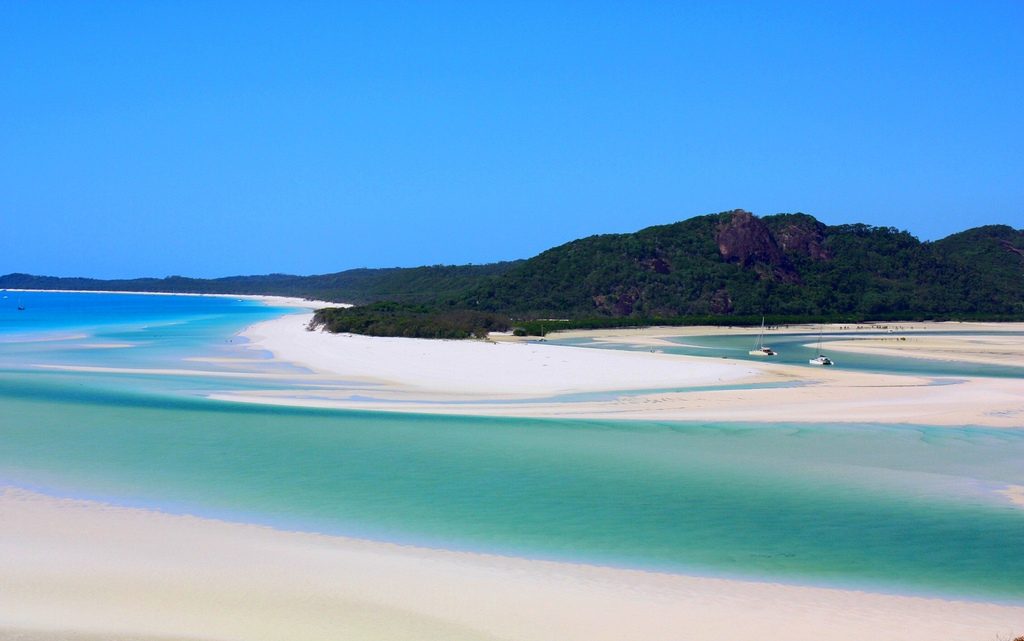 Whitsunday Islands plage sable blanc