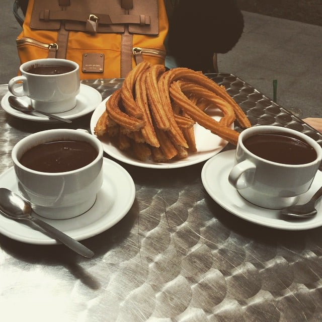 churros con chocolate - Madrid