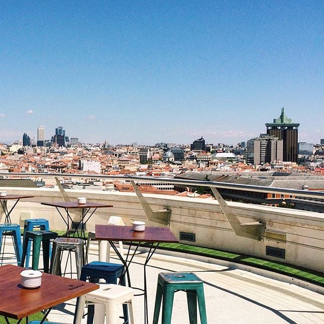 Vista terrazza di Madrid 