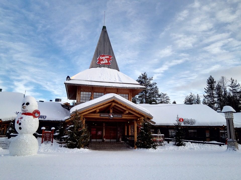 Village du père noël en Finlande