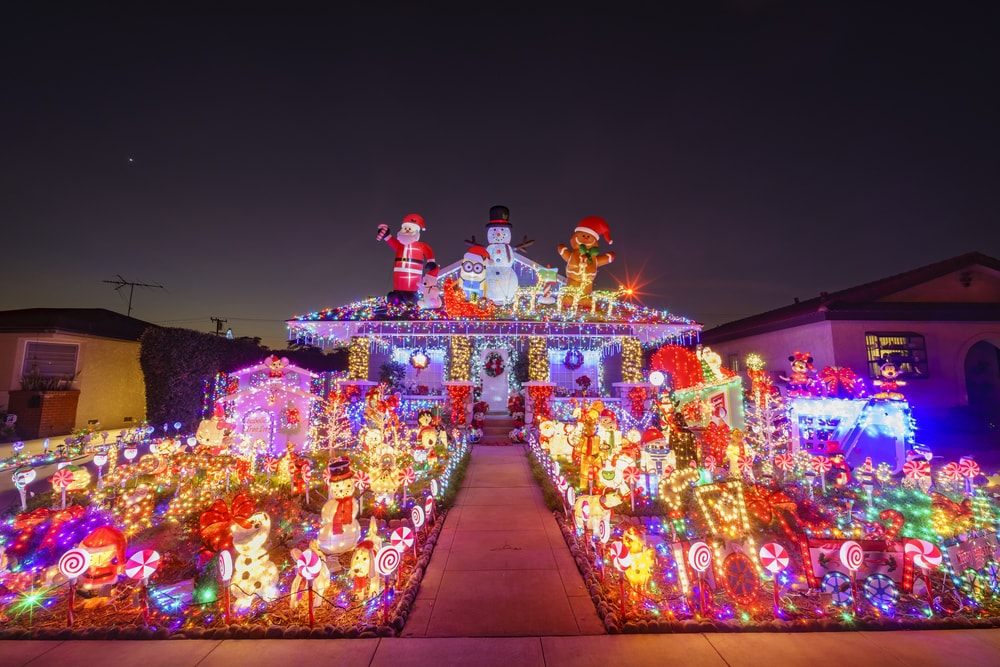 maison noel décorée Etats-unis 