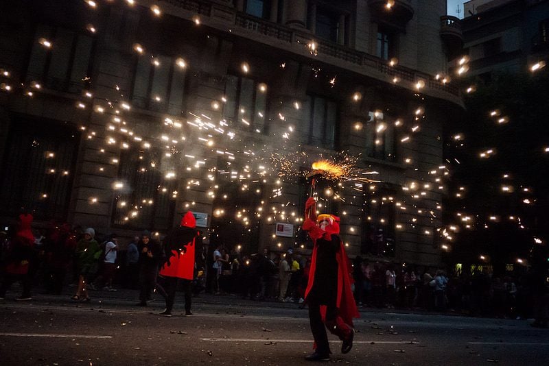 correfocs à Barcelone lors du nouvel an - blog eDreams