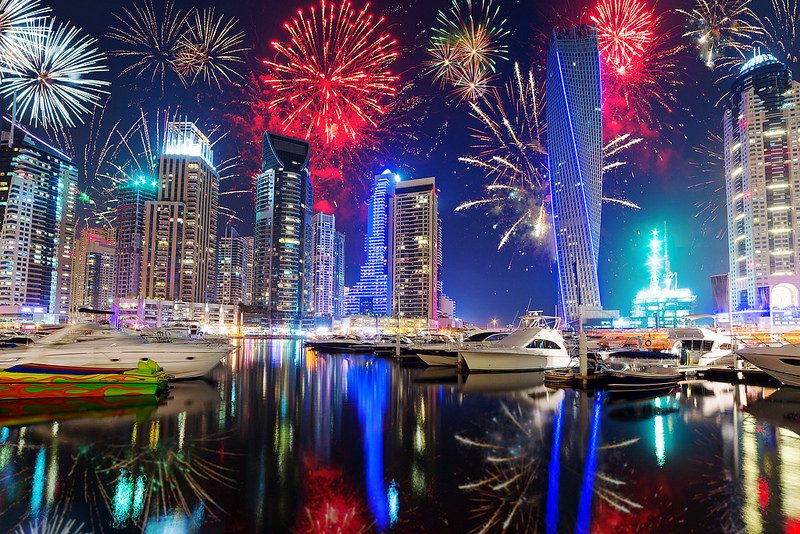 Feux d'artifice du nouvel an à Dubai - blog eDreams