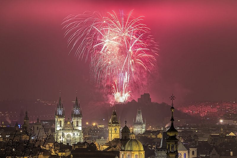 feux d'artifice Nouvel an à Prague - blog eDreams