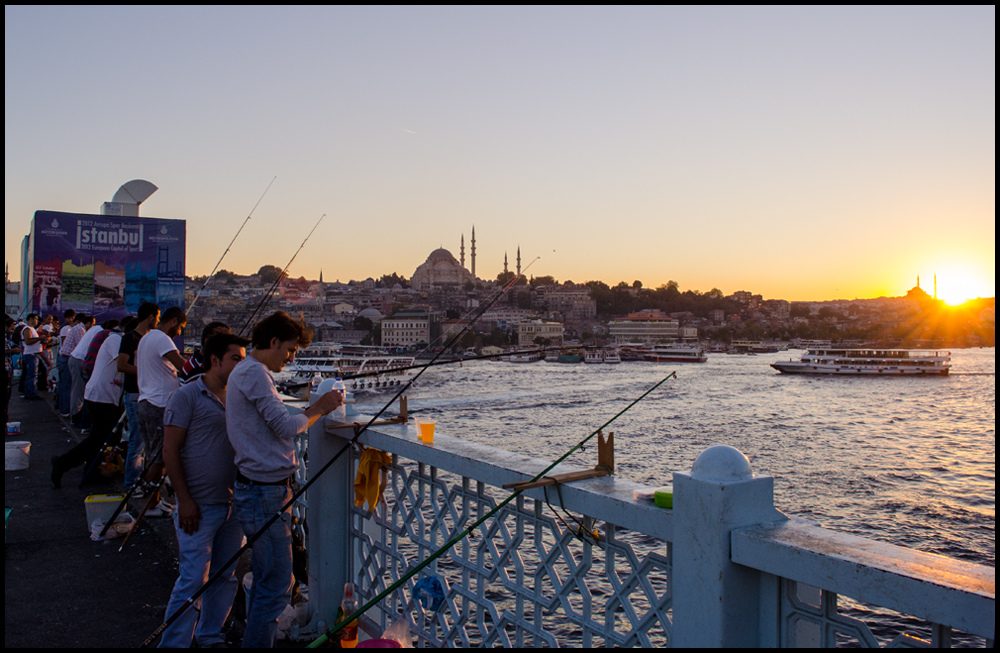 Coucher du soleil pont galata