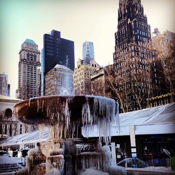 new york sous la neige