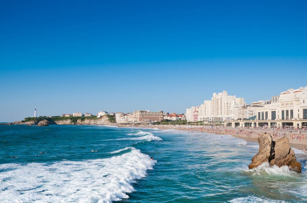 Spiaggia  Biarritz, Francia 