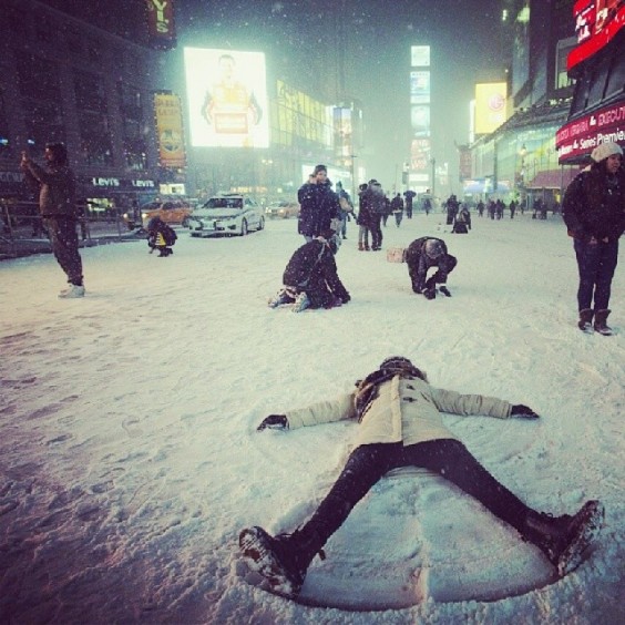 new york sous la neige