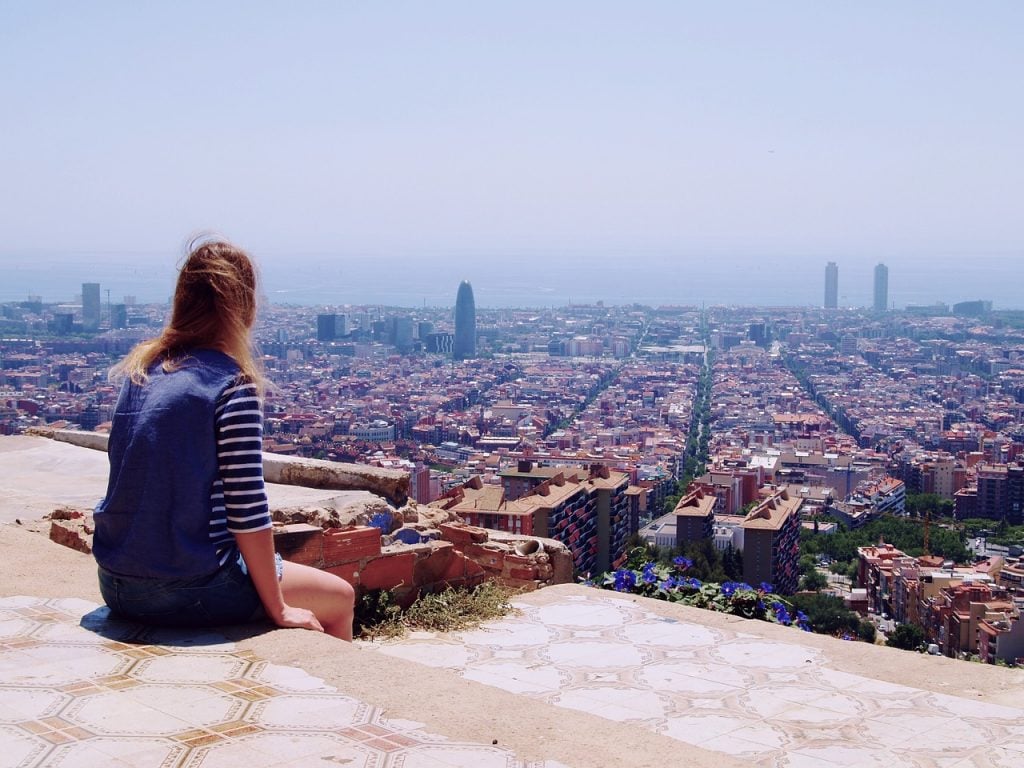 Barcelone vue du bunker