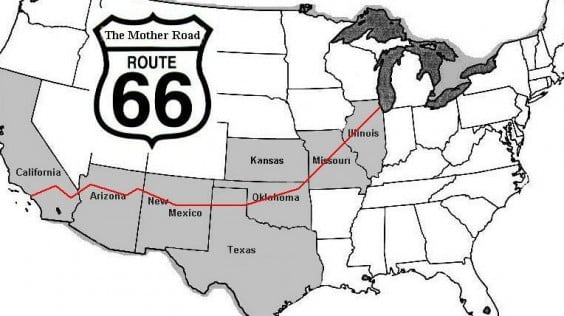 Carte de la Route 66