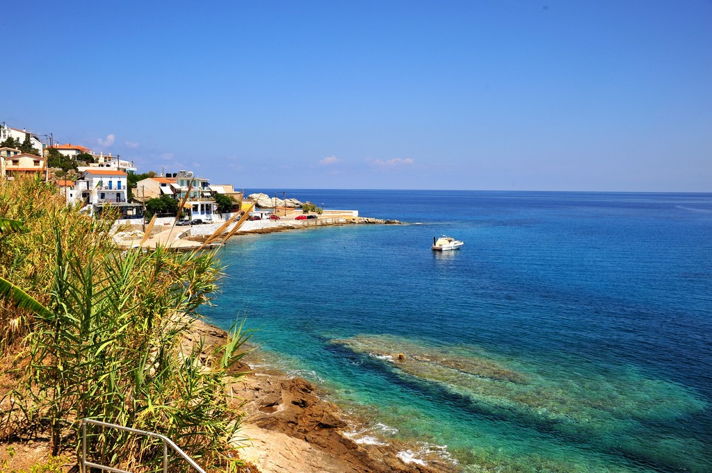 île grecque ikaria vue bord de mer