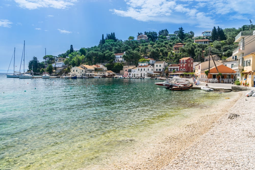 île grecque paxos vue bord de mer 