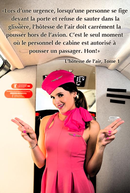 Elizabeth Landry hôtesse de l'air