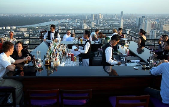 terraza de Vertigo Bar Bangkok