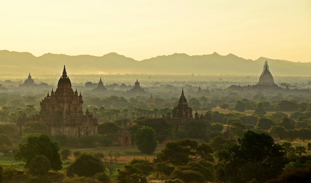 templos de Bagan en Myanmar