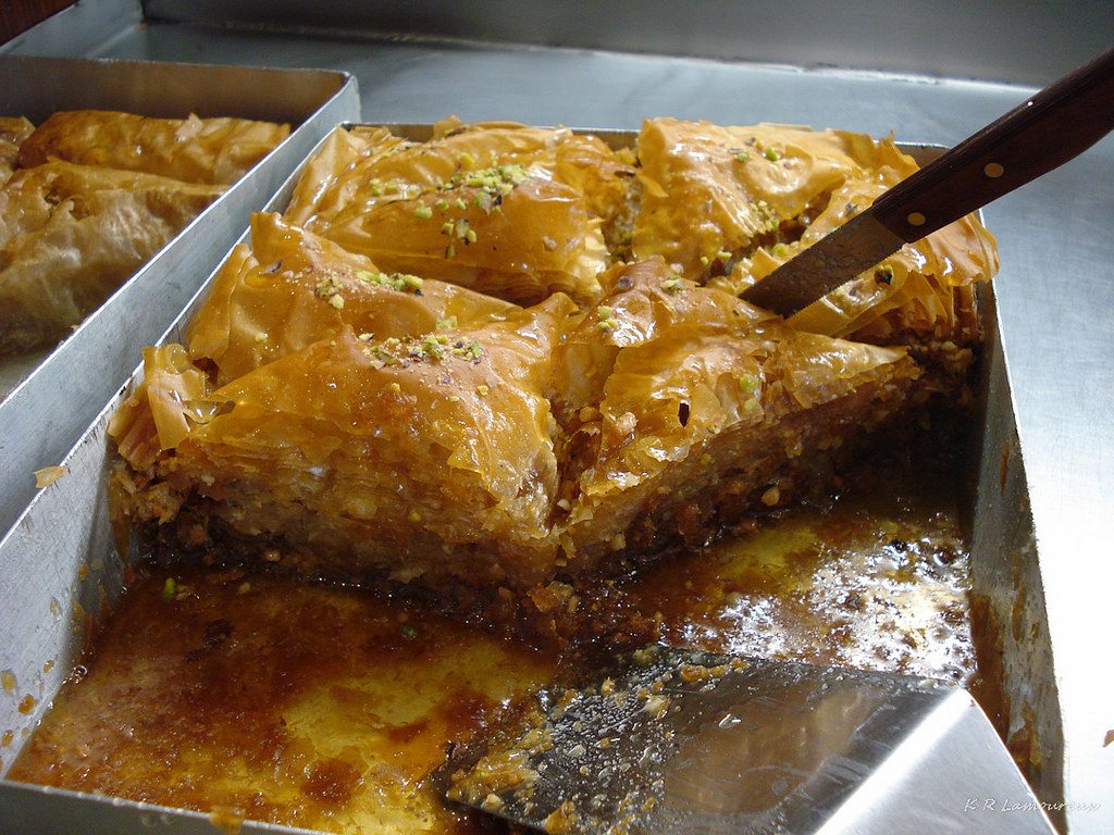 Baklava dessert en Grèce