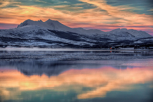 Tromso coucher du soleil