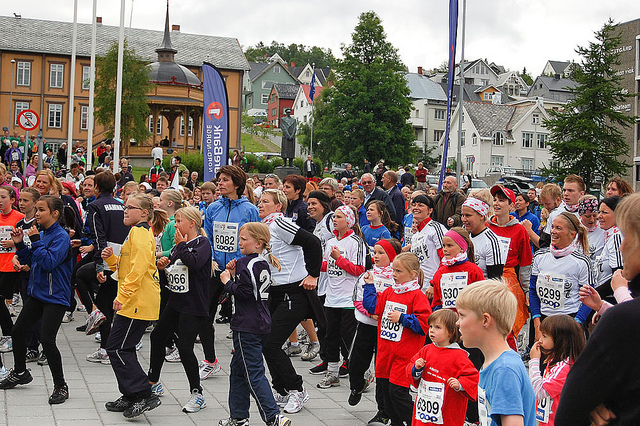 Marathon soleil de minuit tromso