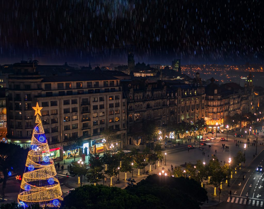 sapin de Noël à Porto