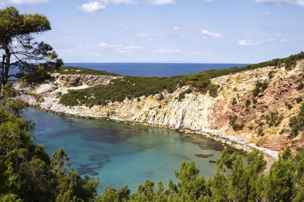 île grecque Skyros vue nature et plage