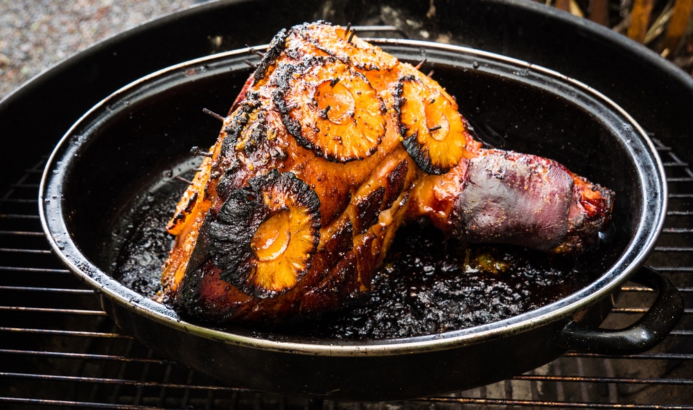 Ham with pineapple