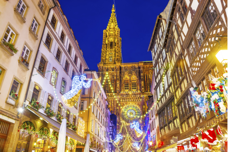 Cathédrale Strasbourg Marché Noel