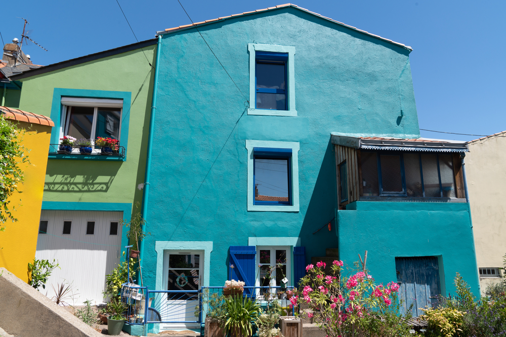 maison colorée dans le village de Trentemoult près de Nantes