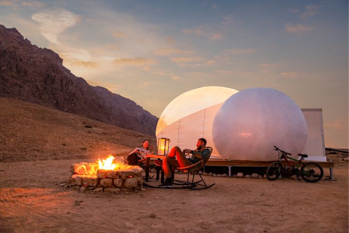 glamping dans le désert