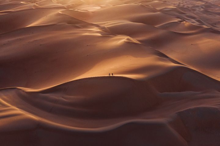 dune de sable dans le désert
