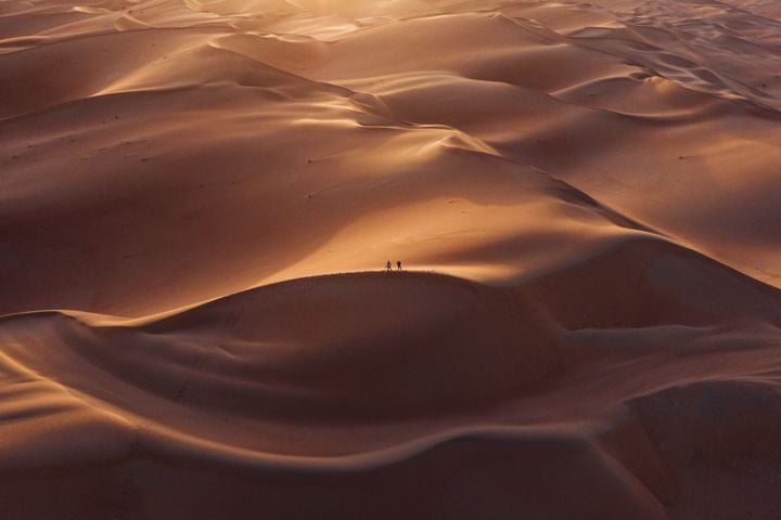 dune de sable dans le désert