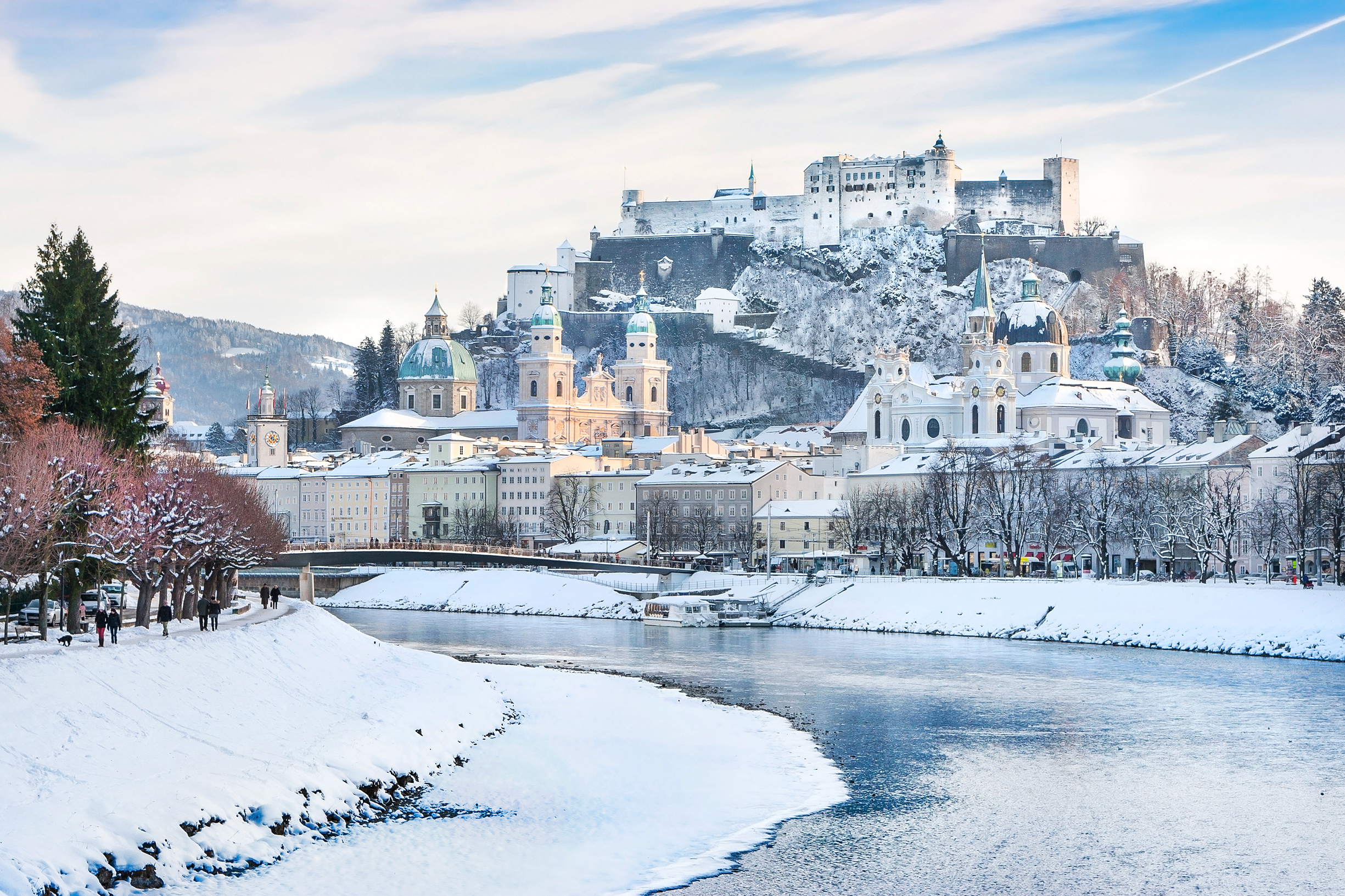 Salzbourg, Autriche neige