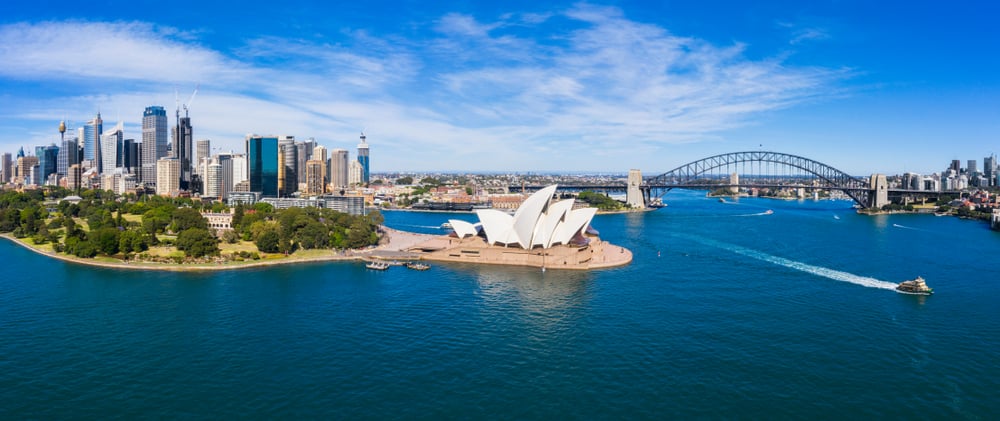Panorama sur la baie de Sydney