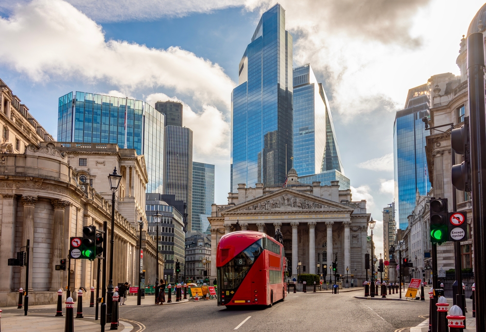Bus au centre-ville de Londres