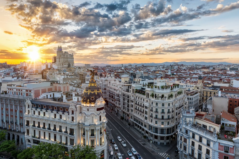 Vue de la cité de Madrid