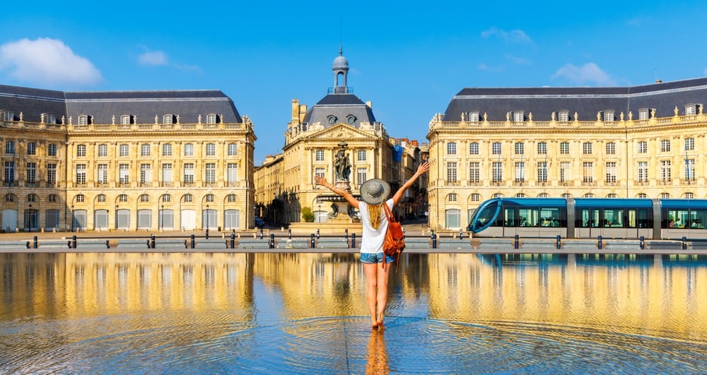 Une touriste à Bordeaux