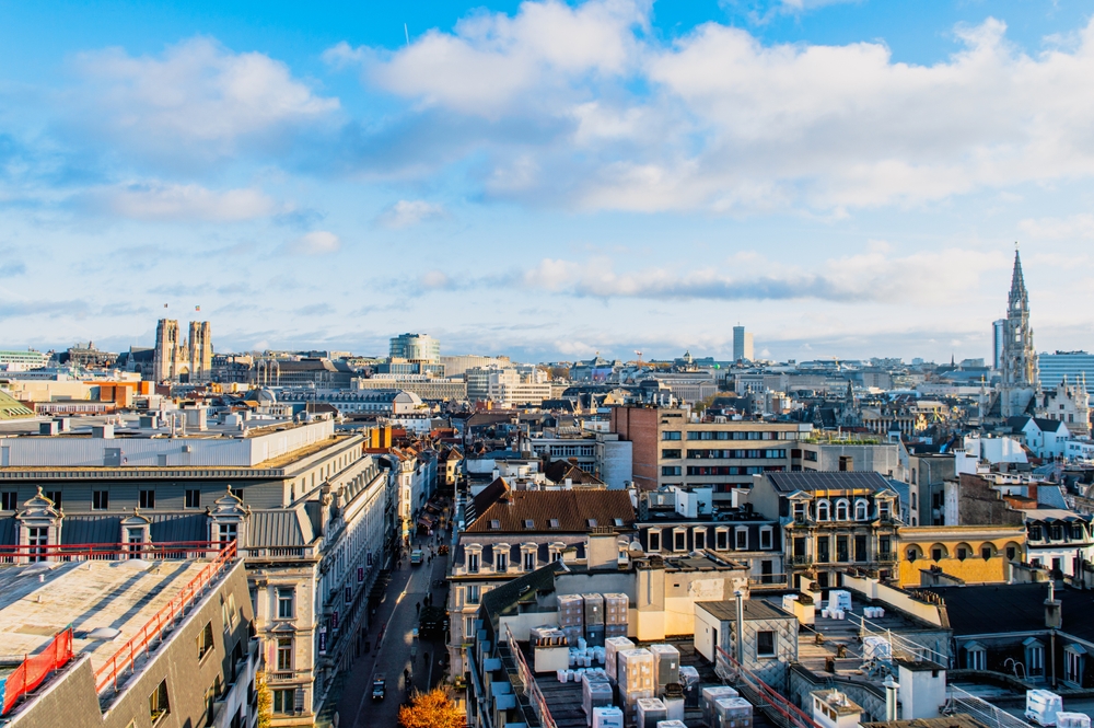 Vue aérienne de Bruxelles