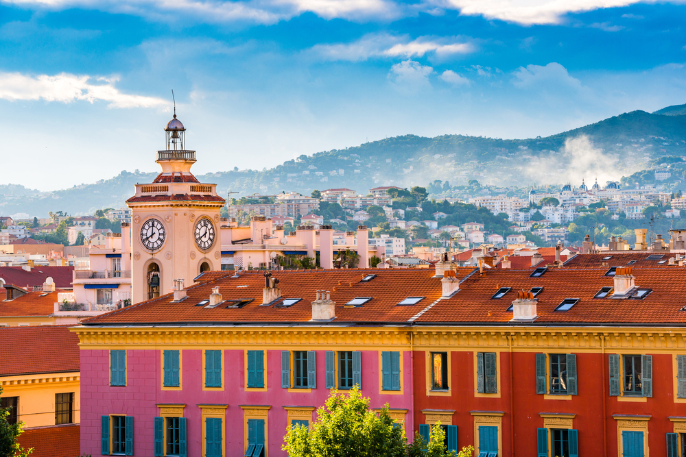 Vue de Nice et Côte d'Azur