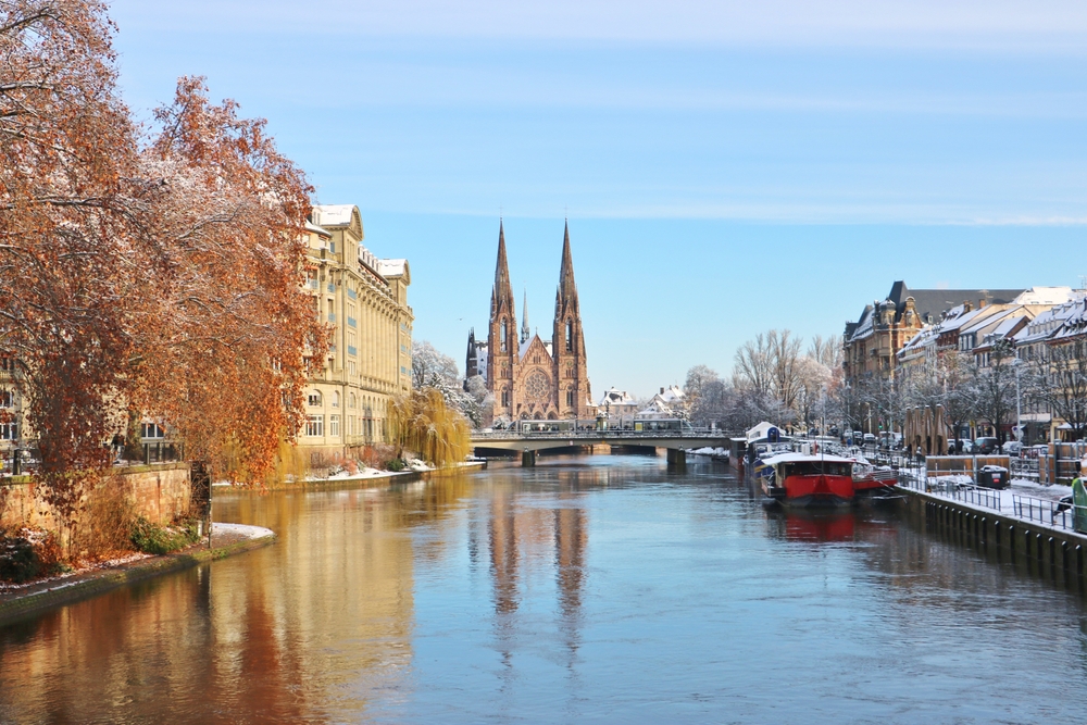 Strasbourg sous la neige