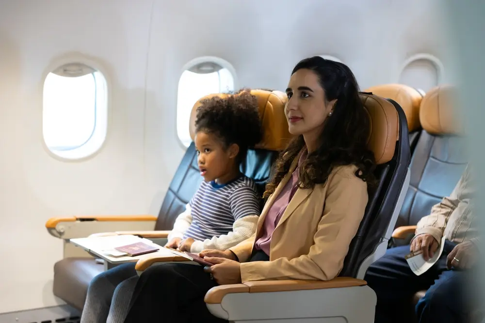 Passager inclinant son siège